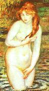 Young Woman Bathing Pierre Renoir